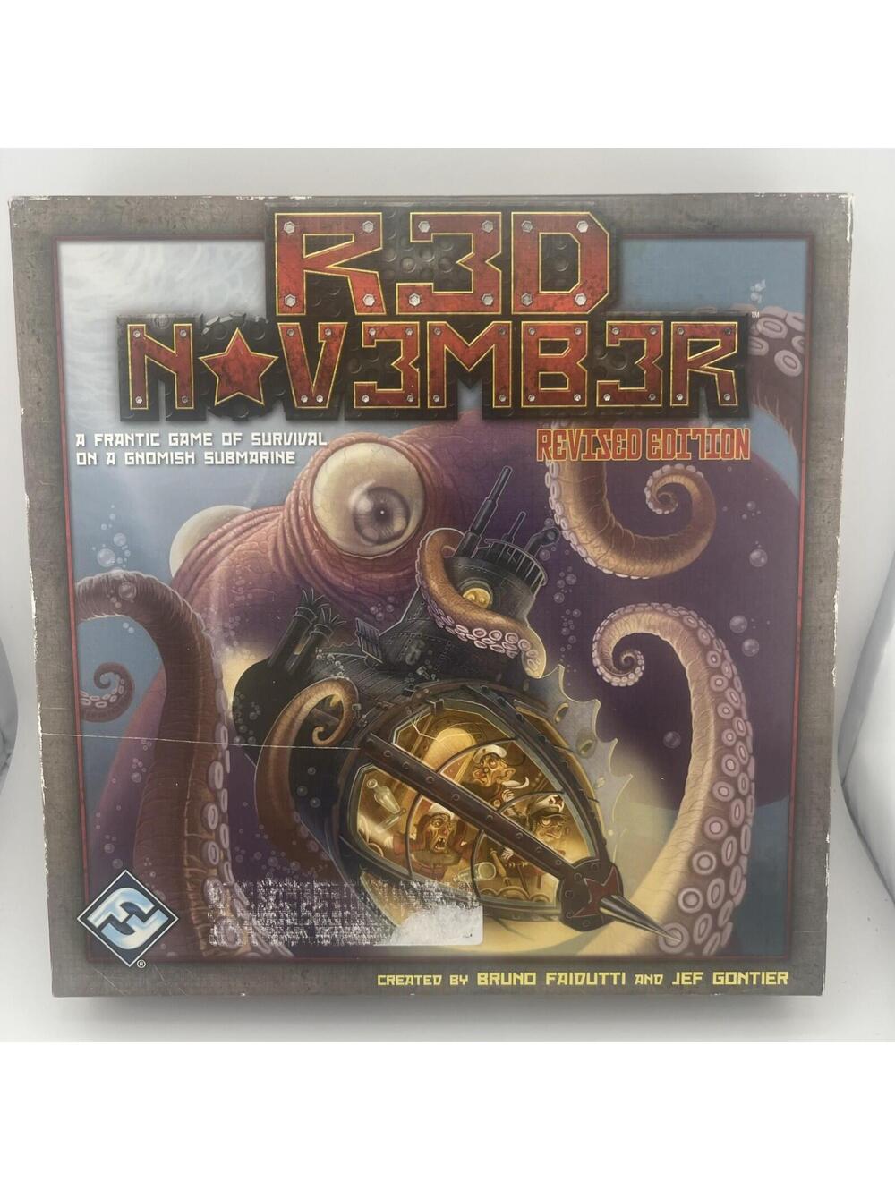 Vintage Red November Board Game Revised Edition Fantasy Flight Games RN0480